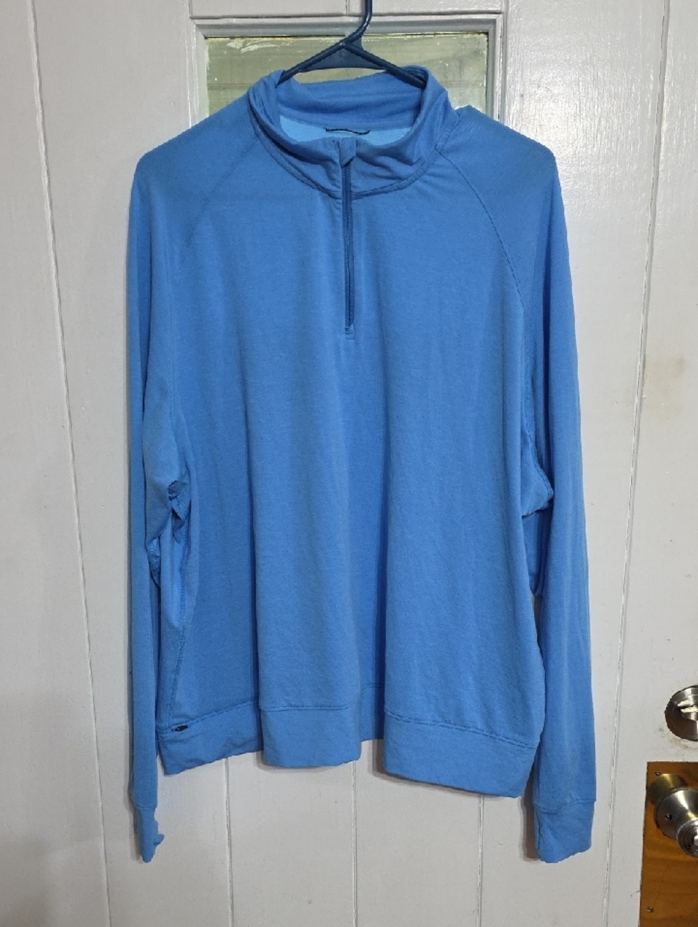 REI Women's Shirt Outdoors Blue Lightweight Pocket Thumb Holes‎ Hiking 2XL EUC